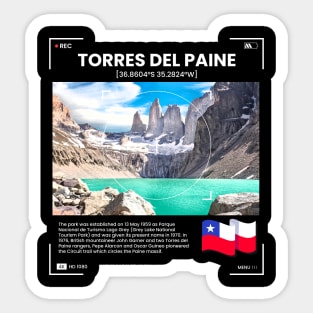 Torres Del Paine National Park Sticker